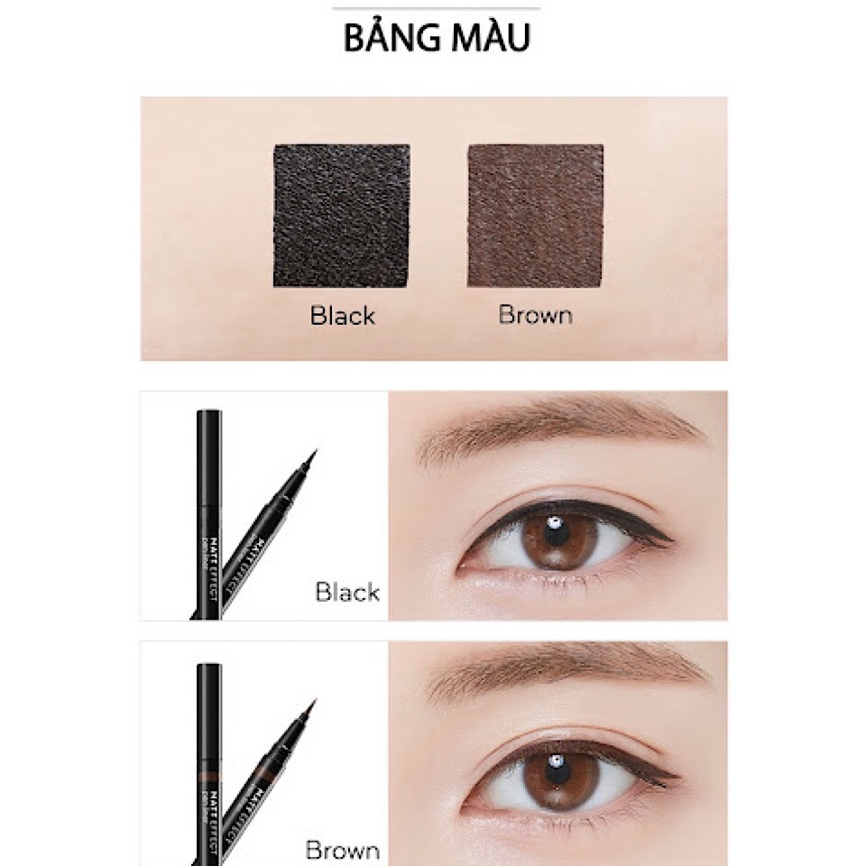Bút kẻ mắt nước Missha Matt Effect Pen Liner